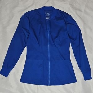 Jaanuu Scrub Jacket in Royal Blue size XXsmall.